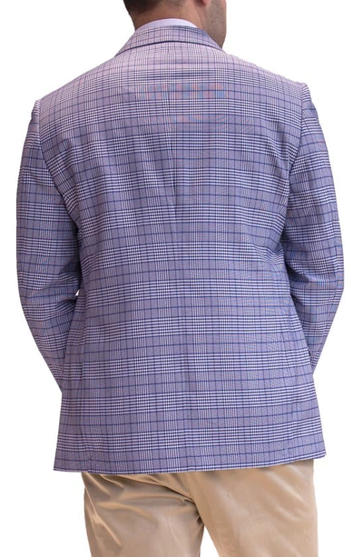 Tailorbyrd Textured Plaid Sport Coat In Royal