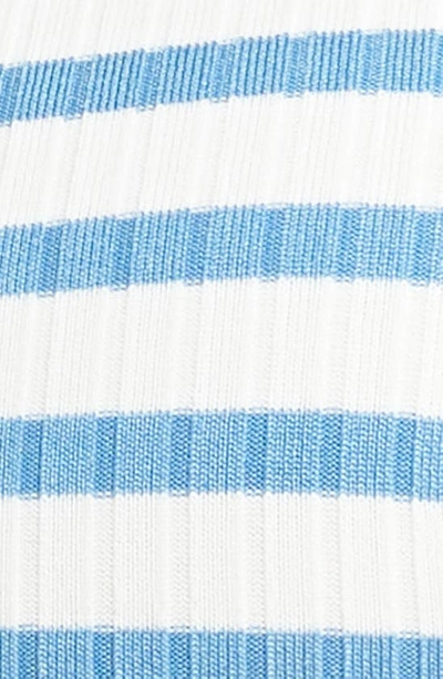 Shop & Other Stories Stripe Rib Bikini Top In Blue/ White Stripe