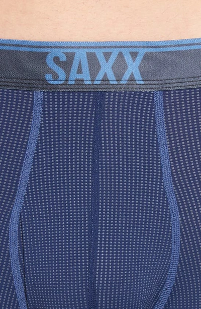 Shop Saxx Quest Quick Dry Mesh Slim Fit Boxer Briefs In Midnight Blue
