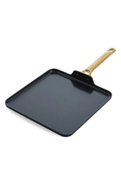 Greenpan Reserve Black Hard Anodized Aluminum Ceramic Nonstick Griddle In Black