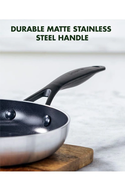 Shop Greenpan Venice Pro Noir 8-inch Stainless Steel Ceramic Nonstick Frying Pan