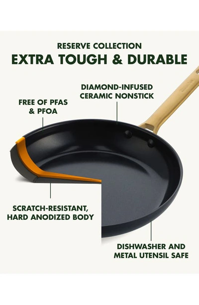 Greenpan Reserve Black Hard Anodized Aluminum Ceramic Nonstick Griddle In Black