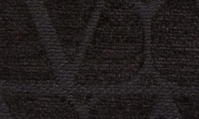 Shop Valentino Vlogo Monogram Toile Canvas Wallet In 0no - Black