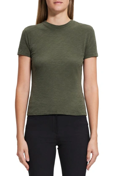Shop Theory 2 Nebulous Organic Cotton Tiny Tee In Dark Olive