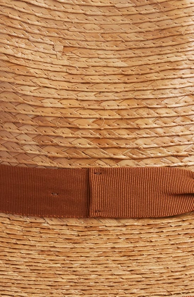 Shop Brixton Jo Straw Rancher Hat In Tan/copper