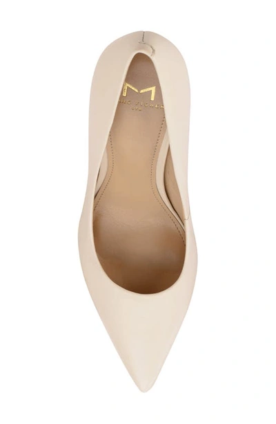 Shop Marc Fisher Ltd Sassie Pointed Toe Pump In Ivory Leather