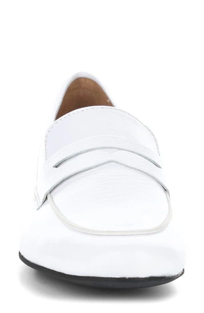 Shop Bos. & Co. Jena Penny Loafer In White Duma Patent