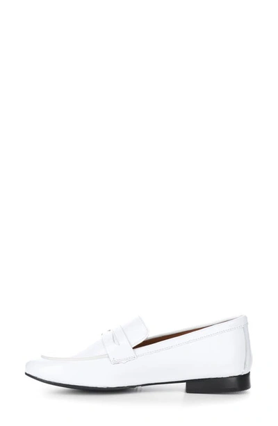 Shop Bos. & Co. Jena Penny Loafer In White Duma Patent