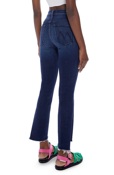 Shop Mother The Insider High Waist Step Frayed Hem Crop Bootcut Jeans In Movin' On Up