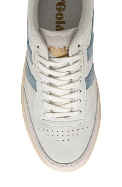 Shop Gola Falcon Sneaker In White/ Iceberg/ Lemon