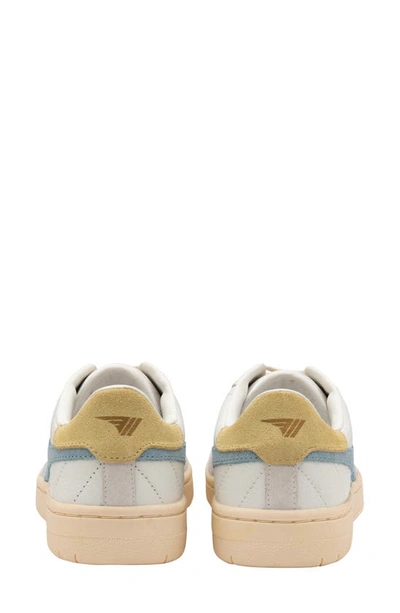 Shop Gola Falcon Sneaker In White/ Iceberg/ Lemon