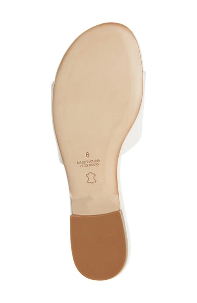 Shop Koko + Palenki Dina Mismatched Slide Sandals In Ice Leather