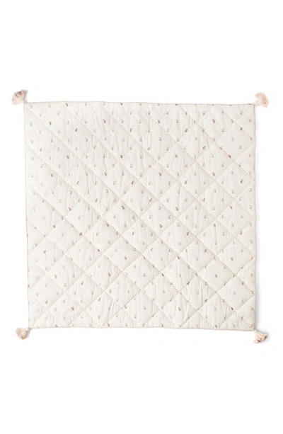 Shop Pehr Quilted Nursery Blanket In Fawn/ Pink