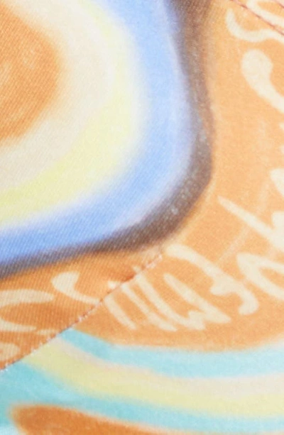 Shop Jacquemus Barco Logo Jersey Bikini Bottoms In 1dl Print Multicolors Waves