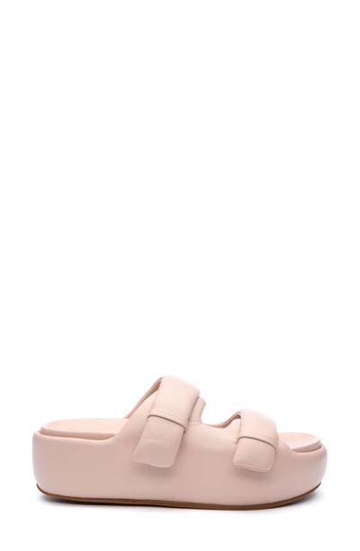 Shop Ash Zeta Platform Slide Sandal In Pink Salt