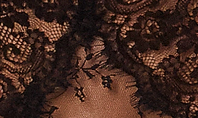 Dreamgirl Mesh & Eyelash Lace Halter Teddy In Black