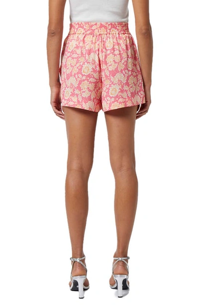 Shop French Connection Cosette Verona Floral Print Shorts In 60-camellia Rose