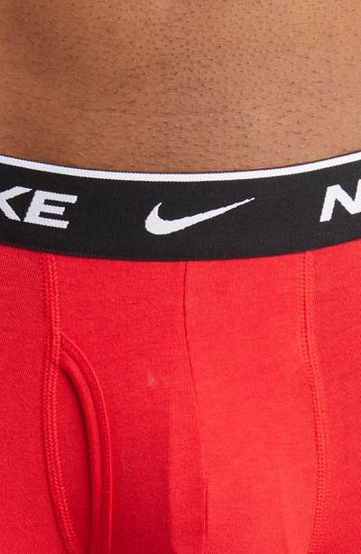 Shop Nike 3-pack Dri-fit Essential Stretch Cotton Trunks In Transparency Print