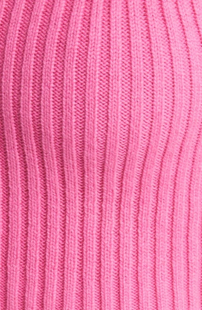 Shop Pacsun Pixie Crop Rib Halter Sweater Tank In Ibis Rose