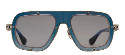Shop Dita Raketo Dts427-a-03 Navigator Sunglasses In Grey