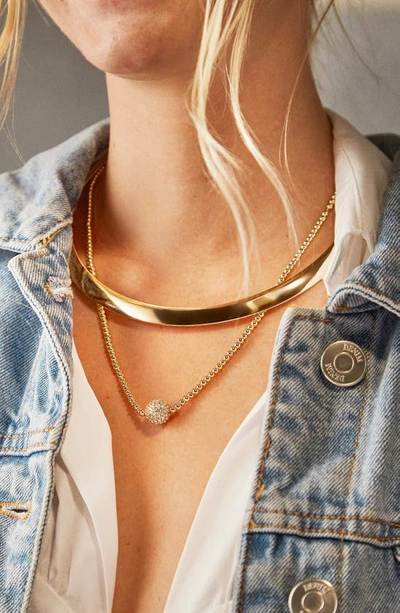 Shop Baublebar Kiko Collar Necklace In Gold