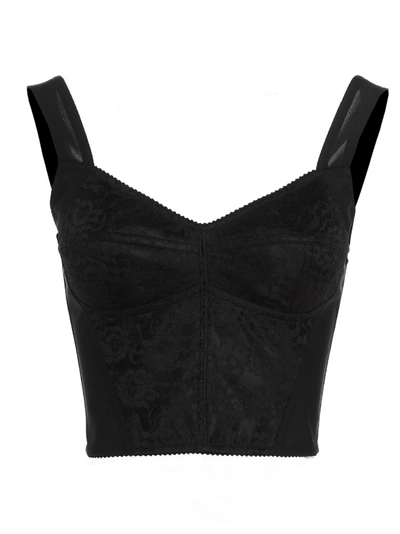 Shop Dolce & Gabbana '90s' Bustier In Black