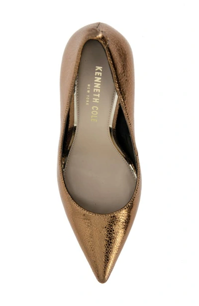 Shop Kenneth Cole New York Romi Pointed Toe Pump In Bronze