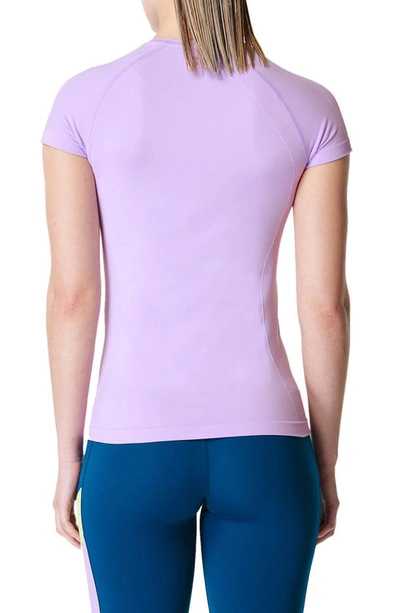 Sweaty Betty Athlete Seamless Shirt In Prism Purple