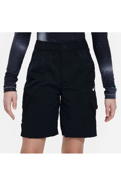 Shop Nike Kids' Outdoor Play Cargo Shorts In Black