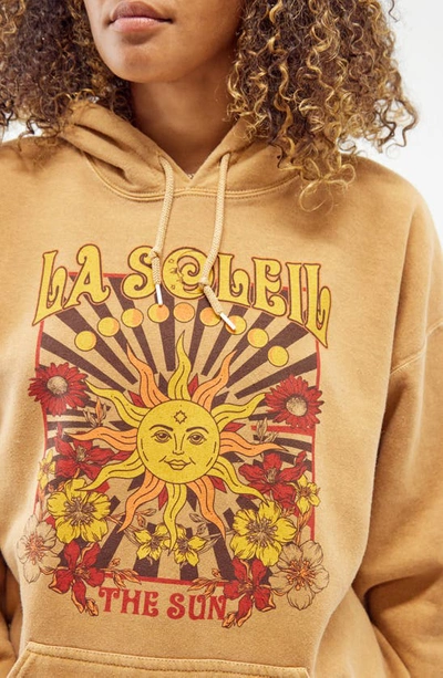 Shop Bdg Urban Outfitters Sun Print Graphic Hoodie In Brown
