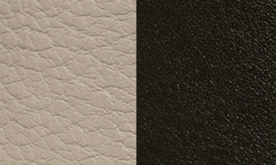 Shop Tory Burch Miller 1.5-inch Reversible Logo Belt In Gray Heron / Black / Silver