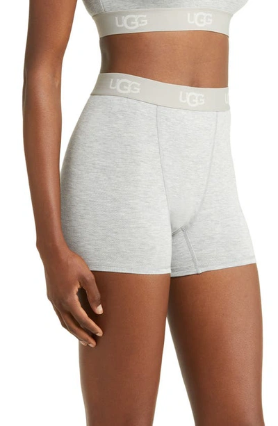 Shop Ugg Alexiah Boy Shorts In Grey Heather