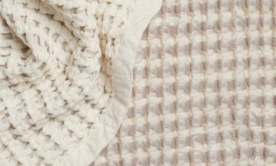 Parachute Waffle Cotton Throw Blanket In Putty