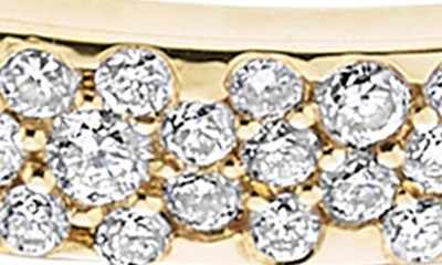 Shop Ippolita Stardust Crinkle Diamond Hoop Earrings In Gold