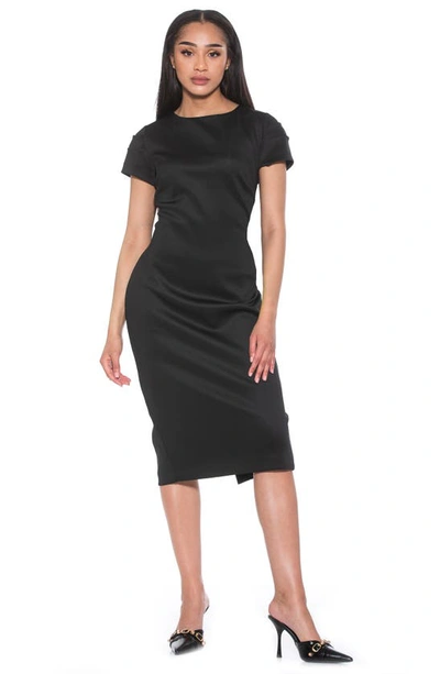 Alexia Admor Crysta Stretch Sheath Dress In Black