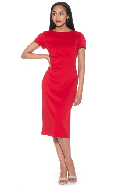 Shop Alexia Admor Crysta Stretch Sheath Dress In Red