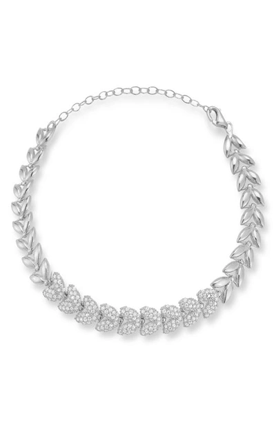 Shop Chloe & Madison Cz Pavé Vine Link Bracelet In Silver