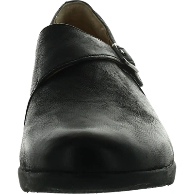 Shop Dansko Marisa Womens Leather Slip On Loafers In Black