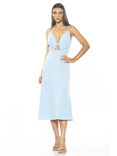 Shop Alexia Admor Camila Midi Dress In Blue