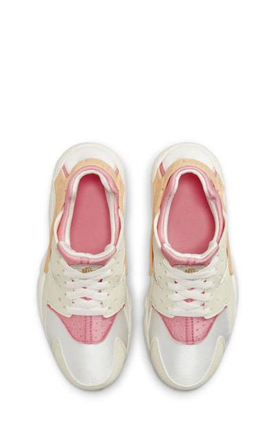 Shop Nike Huarache Run Sneaker In Sail/ Milk/ Coral/ Gold