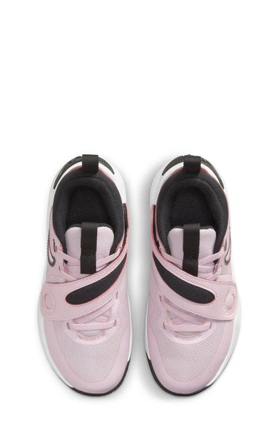Shop Nike Kids' Team Hustle D 11 Basketball Sneaker In Pink Foam/ White/ Black/ White