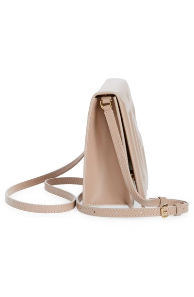 Shop Dolce & Gabbana Dg Logo Flap Leather Crossbody Bag In Cipria