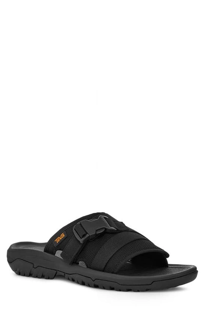 Shop Teva Hurricane Verge Sport Slide Sandal In Black