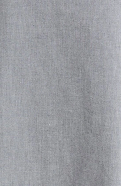 Shop Ming Wang Ruffle Sleeve Cotton Shift Dress In White/black