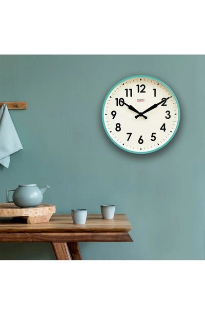 Cloudnola Factory Wall Clock In Turquoise