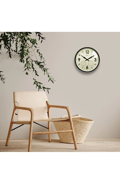 Cloudnola Factory Outdoor Wall Clock & Weather Station In Black