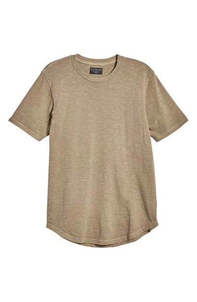 Shop Goodlife Sunfaded Slub Cotton T-shirt In Timber