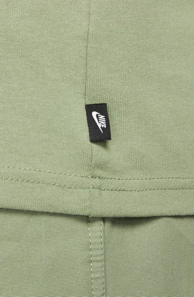 Shop Nike Premium Essential Cotton T-shirt In Oil Green