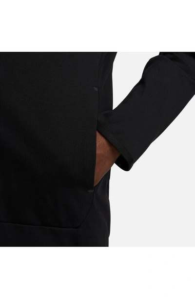 Shop Nike Tech Essentials Hooded Jacket In Black/ Black