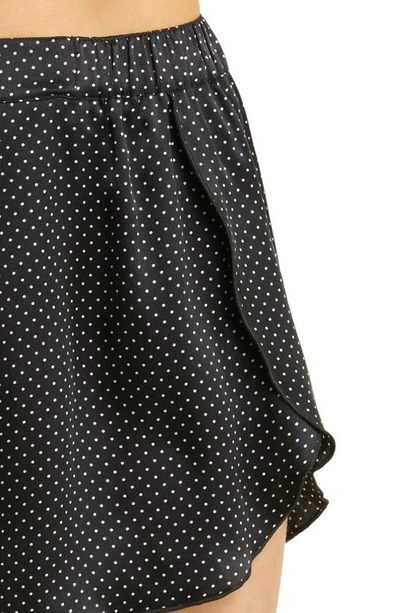 Shop Lunya Racerback Washable Silk Short Pajamas In Black Ellipsis